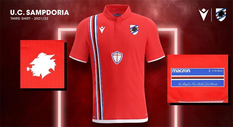 Sampdoria Camiseta | Camiseta Sampdoria replica 2021 2022