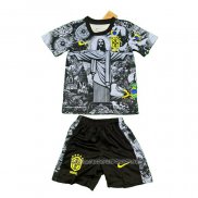 Camiseta Brasil Jesus 24-25 Nino Negro