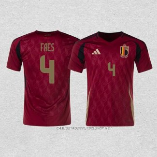 Camiseta Primera Belgica Jugador Faes 2024