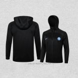 Chaqueta con Capucha del Inter Milan 24-25 Negro