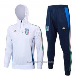 Chandal de Sudadera del Italia 24-25 Blanco