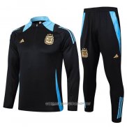 Chandal de Sudadera del Argentina 24-25 Nino Negro