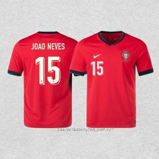 Camiseta Primera Portugal Jugador Joao Neves 2024