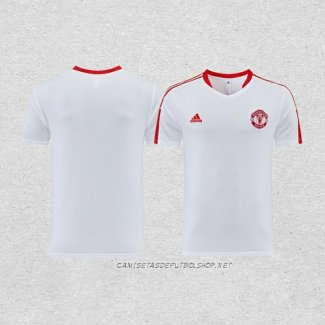 Camiseta de Entrenamiento Manchester United 23-24 Blanco