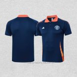 Camiseta Polo del Manchester United 24-25 Azul