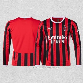 Camiseta Primera AC Milan 24-25 Manga Larga