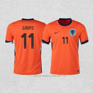 Camiseta Primera Paises Bajos Jugador Gakpo 24-25