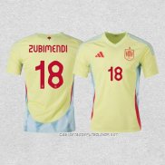 Camiseta Segunda Espana Jugador Zubimendi 2024