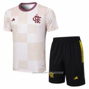 Chandal del Flamengo 24-25 Manga Corta Blanco - Pantalon Corto