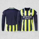 Camiseta Segunda Manchester City 24-25 Manga Larga