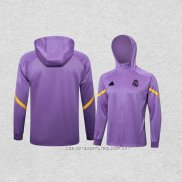 Chaqueta con Capucha del Real Madrid 24-25 Purpura