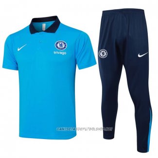 Conjunto Polo del Chelsea 24-25 Azul