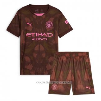 Camiseta Primera Manchester City Portero 24-25 Nino