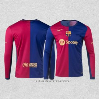 Camiseta Primera Barcelona 24-25 Manga Larga