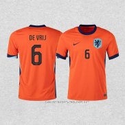 Camiseta Primera Paises Bajos Jugador De Vrij 24-25