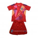 Camiseta Italia Portero 24-25 Nino Rojo