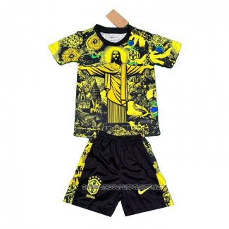 Camiseta Brasil Jesus 24-25 Nino Amarillo