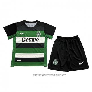 Camiseta Primera Sporting 24-25 Nino