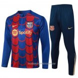 Chandal de Sudadera del Barcelona 24-25 Azul y Rojo