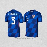 Camiseta Segunda Croacia Jugador Pongracic 2024