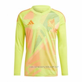 Camiseta Segunda Mexico Portero 2024 Manga Larga