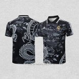 Camiseta Polo del Real Madrid Dragon 24-25 Negro