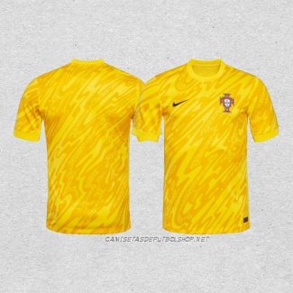 Camiseta Portugal Portero 2024 Amarillo