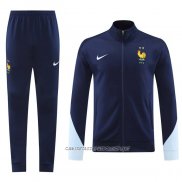 Chandal de Chaqueta del Francia 24-25 Azul